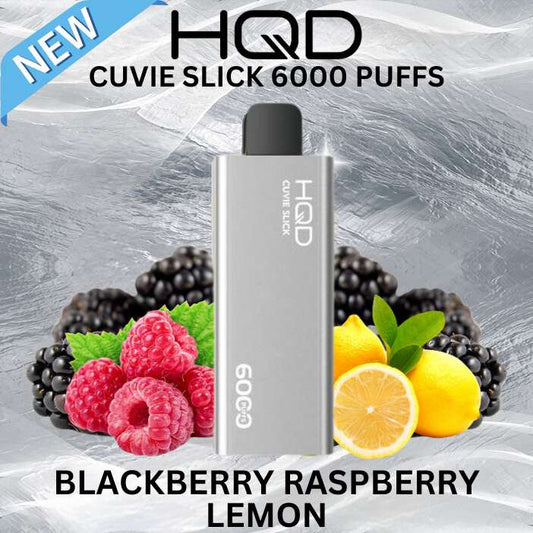 HQD Cuvie Slick 6000 -  Blackberry Raspberry Lemon SW Clouds Australia