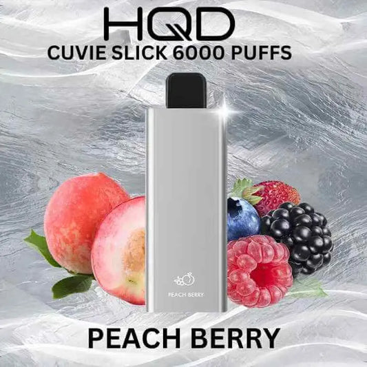 HQD Cuvie Slick 6000 - Peach Berry - SW Clouds Australia 32.99