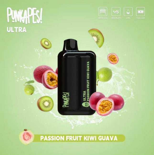 Punkapes Ultra 4000 - Passionfruit Kiwi Guava SW Clouds Australia