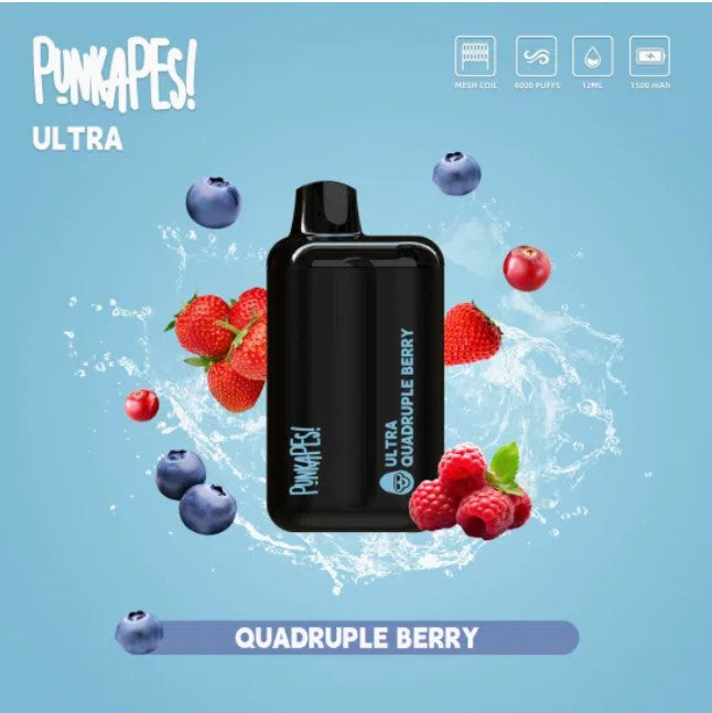 Punkapes Ultra 4000 - Quadruple Berry (NEW) SW Clouds Australia