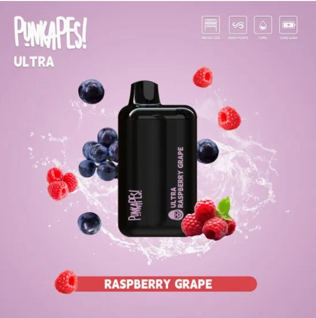 Punkapes Ultra 4000 - Raspberry Grape SW Clouds Australia