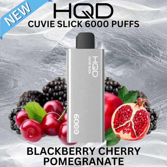 HQD Cuvie Slick 6000 - Blackberry Cherry Pomegranate SW Clouds Australia