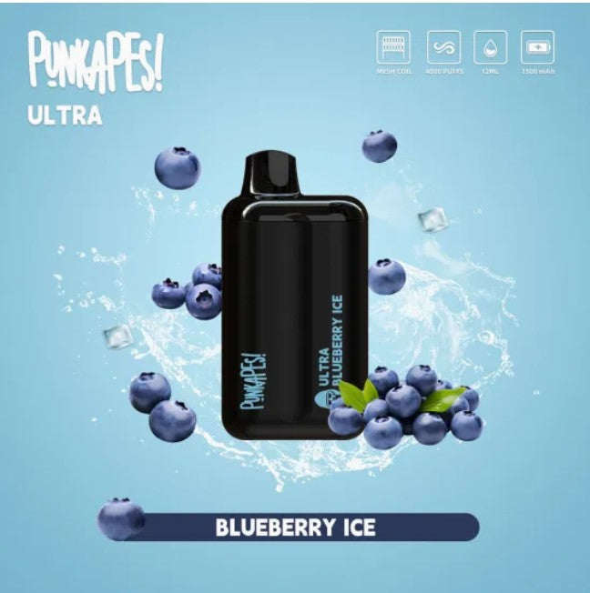 Punkapes Ultra 4000 - Blueberry Ice SW Clouds Australia