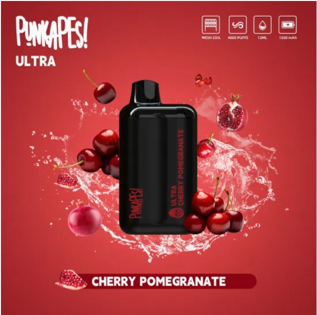 Punkapes Ultra 4000 - Cherry Pomegranate SW Clouds Australia