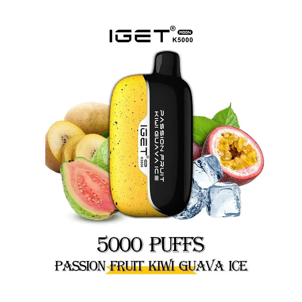 iGet Moon K5000 - Passionfruit Kiwi Guava Ice SW Clouds Australia