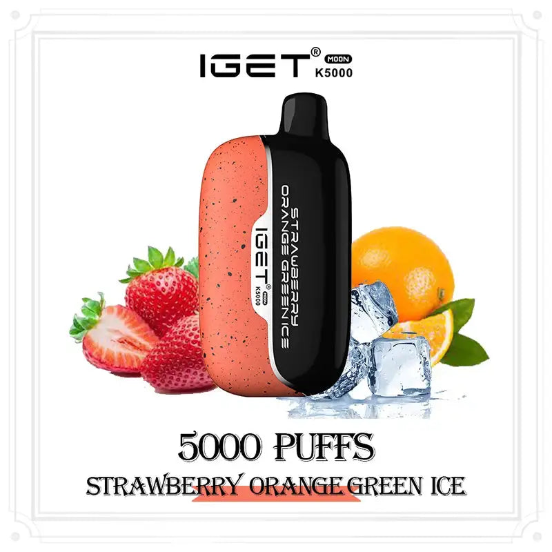 iGet Moon K5000 - Strawberry Orange Green Ice (NEW) SW Clouds Australia